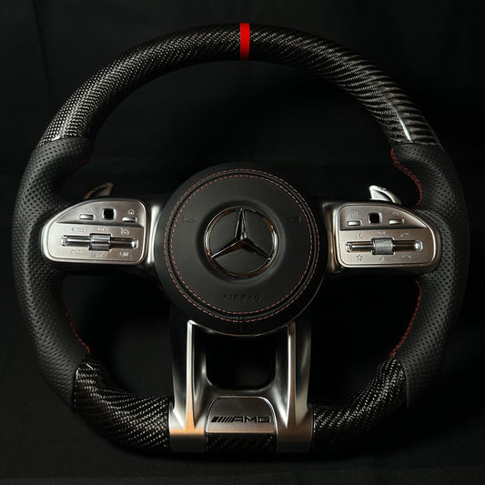 AMG Lenkrad Carbon Chrom inkl. Airbag passend für Mercedes - BFAN - BEFASTANDNOBLE