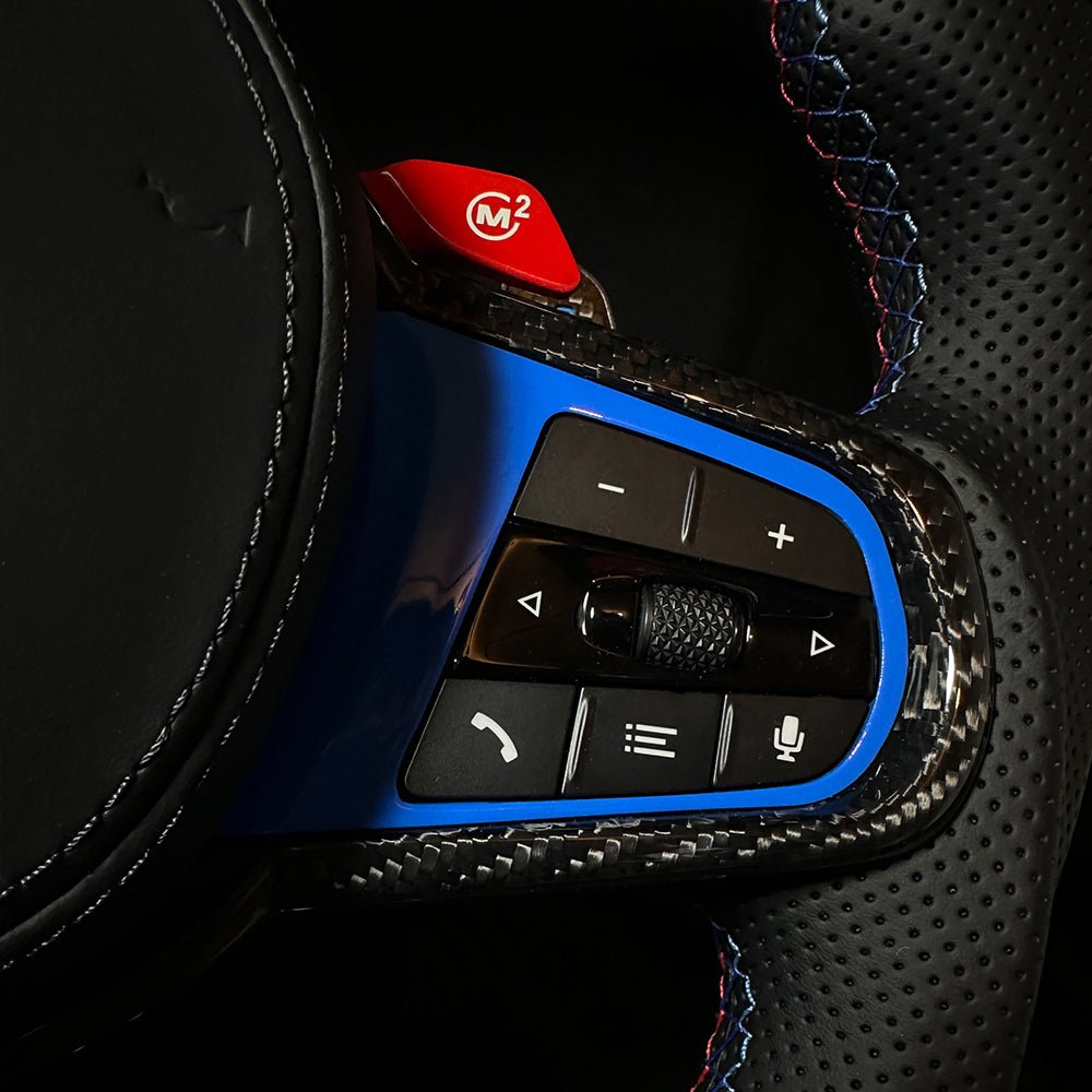 G - Reihe Blau Lenkrad Carbon inkl. Airbag passend für BMW - BFAN - BEFASTANDNOBLE