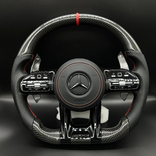 Mercedes AMG Lenkrad Carbon Rot inkl. Airbag - BlackForest Autos