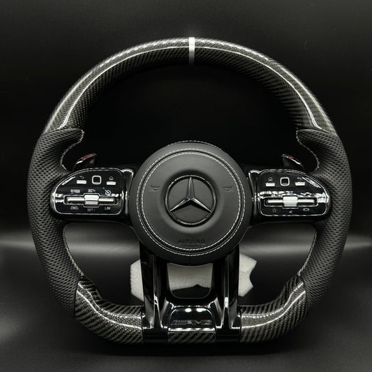 Mercedes AMG Lenkrad Carbon Silber inkl. Airbag - BlackForest Autos